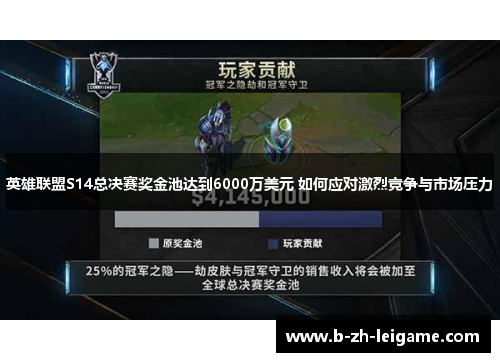 英雄联盟S14总决赛奖金池达到6000万美元 如何应对激烈竞争与市场压力 英雄联盟S14总决赛奖金池达到6000万美元 如何应对激烈竞争与市场压力